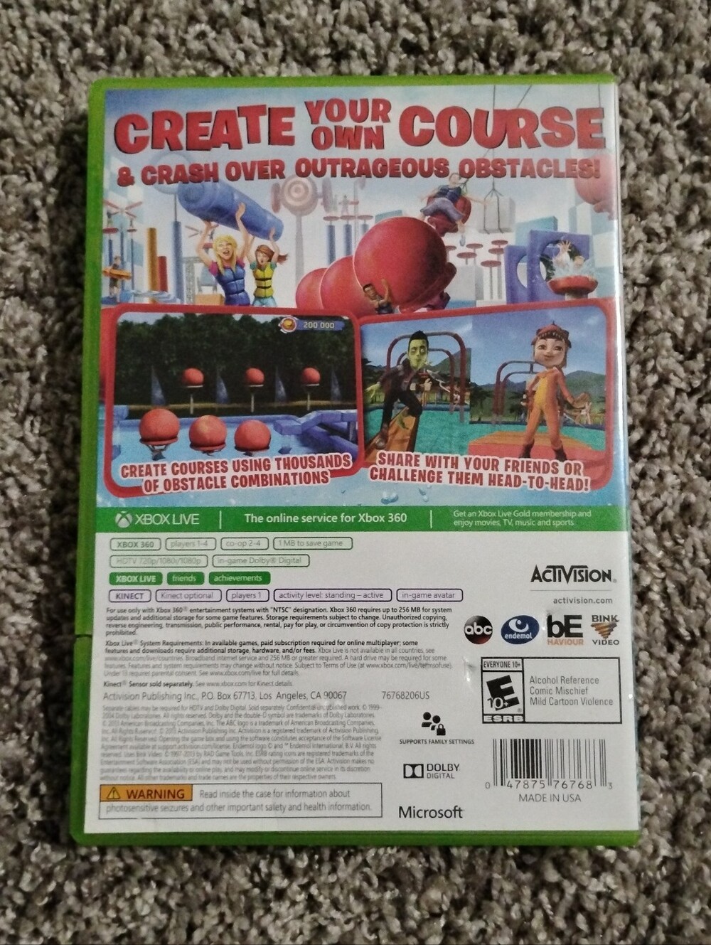 Wipeout: Create & Crash (Xbox 360) - Game & Case - Picture 3 of 3